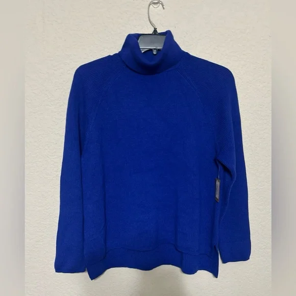 Title Nine Offsite Turtleneck Sweater Blue Pullover Size XL NWT - Picture 1 of 10